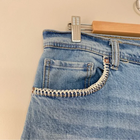 Scotch & Soda The Daze Wide Leg High Rise Jeans Blue Sz 32 - Picture 6 of 12